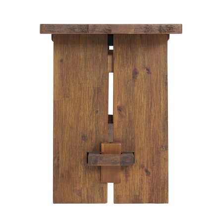 Alaterre Furniture Bethel Acacia Wood 40"W Bench and Coat Hook with Shelf ANTR032930
